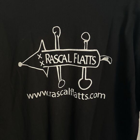 Vintage Rascal Flatts Me And My Gang Tour 2006 Local Black Crew size XL - Picture 5 of 6
